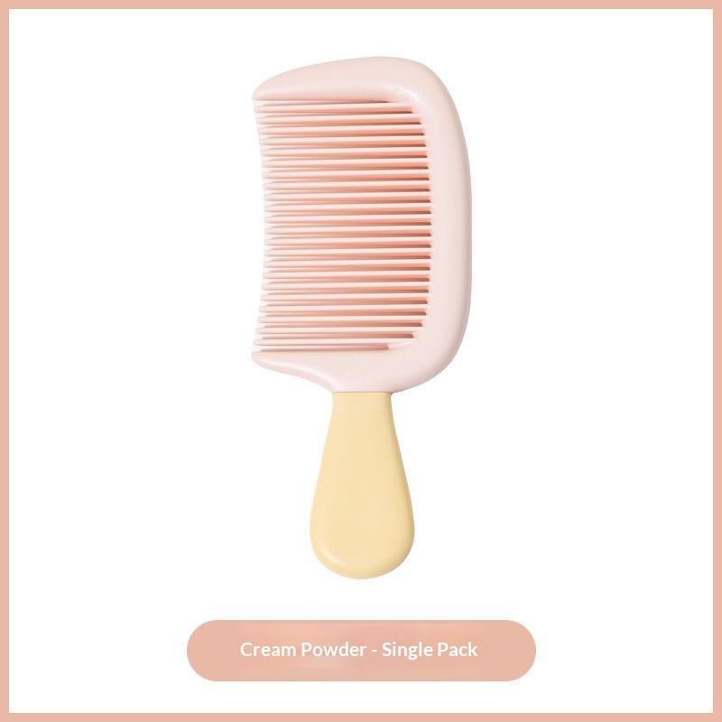Cute Small Hair Comb Mini Durable Soft Plastic with Hanging Hole Lightweight for Kids Daily Grooming Travel