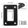 AUXBC Einweg-Panel-Halterung, 1 Satz Schwarzes Aluminium Wippschalter-Gehäusehalterung Geeignet für Autos, LKW, Schiffe, Wohnmobile