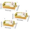 Cama para Animal de Estimação com Almofada Dobrável Alça Macia Bela Cesta Impermeável para Cão Sofá para Cão Almofada Dobrável Ninho