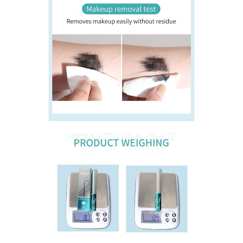 4D small brush head mascara, slender and curled, naturally elongated without agglomeration, waterproof fine brush mascara