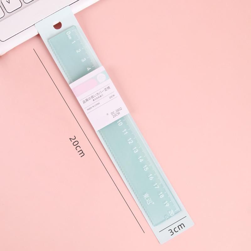 Plastic Ruler Premium 20cm Ruler Stationery Ruler Minimalist For Student Supplies Classroom Back-To-School Season