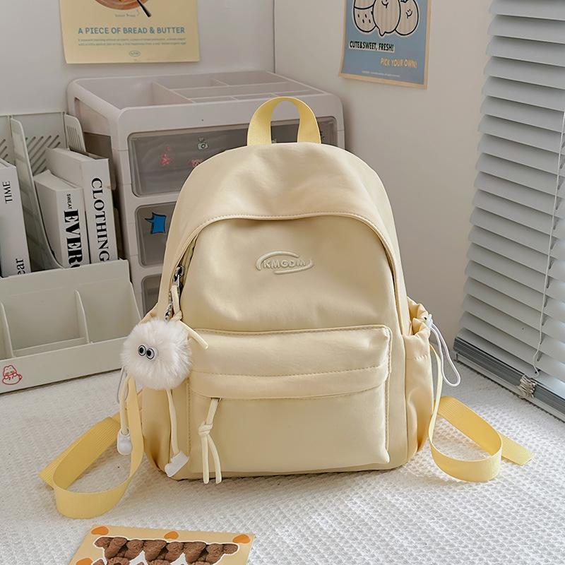 School Bag High Value Mori Solid Color Versatile Small School Bag Korean Version Ins Wind Sweet Soft Girl Traveling Shopping Mini Backpack