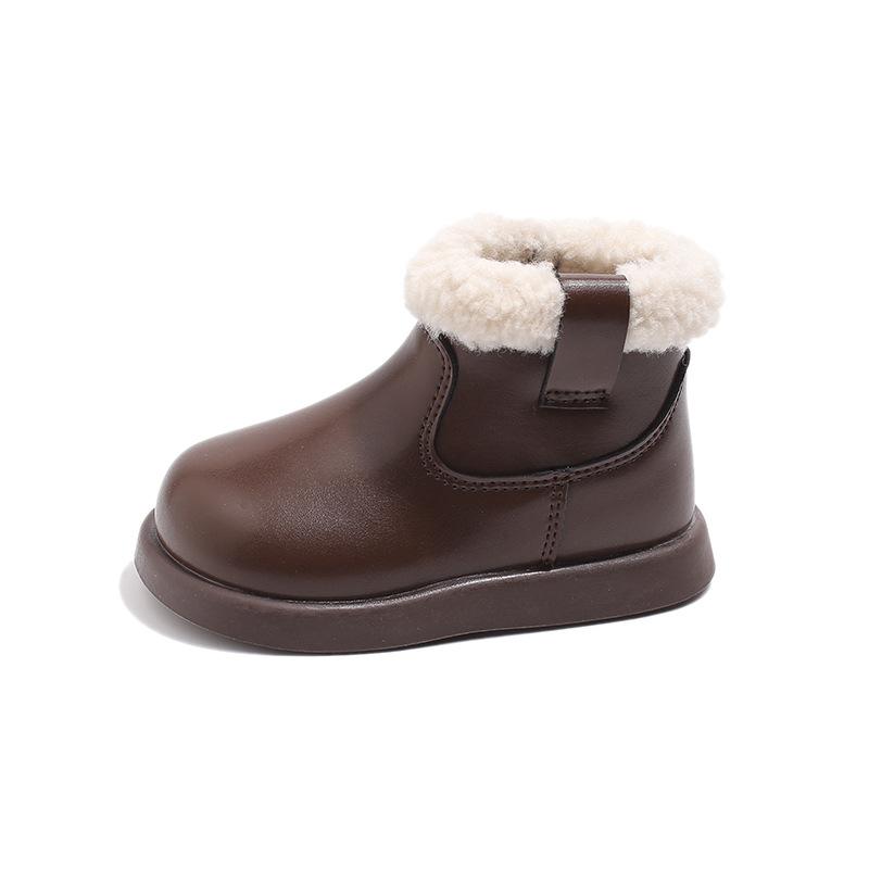 New Winter Shoe Versatile Soft Soled Cotton Shoe Anti Slip Casual Warm Cotton Boot Exquisite Princess Girl Shoe Retro Ankle Boot