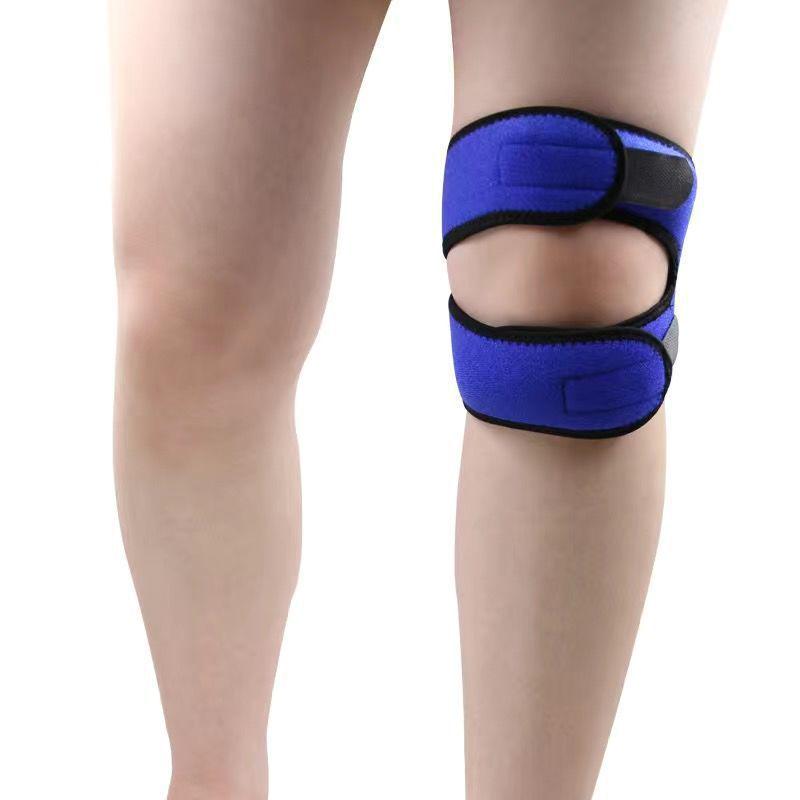Outdoor Sports Knee Pads with Patella Strap: Ideal for Basketball, Football, Tennis, Hiking, Cycling & Fitness - Protective Compression Leg Sleeves