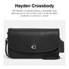 Coach Polished Pebble Leather Hayden Crossbody One Size Women's Bag, Black,