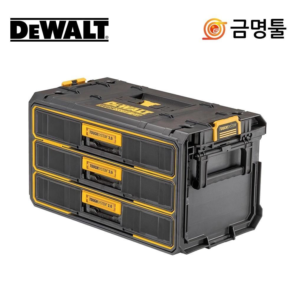 

DeWalt DWST08330 Ящик для инструментов с 1 3 ящиками Tough System 2.0 Совместимый с 1.0 ящик для инструментов Ящик для инструментов