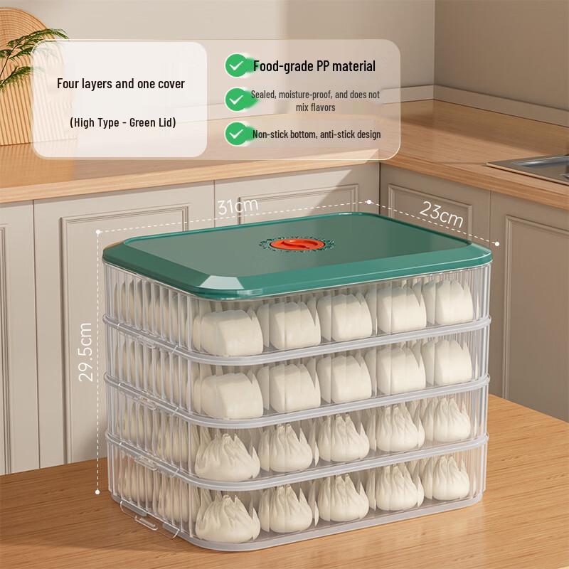 Multi-Layer Refrigerator Dumpling & Noodle Storage Box