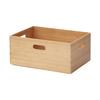 Muji Stacking Bamboo Rectangular Box Storage Item Medium Width 37Depth 26Height 16.5cm Costume Case