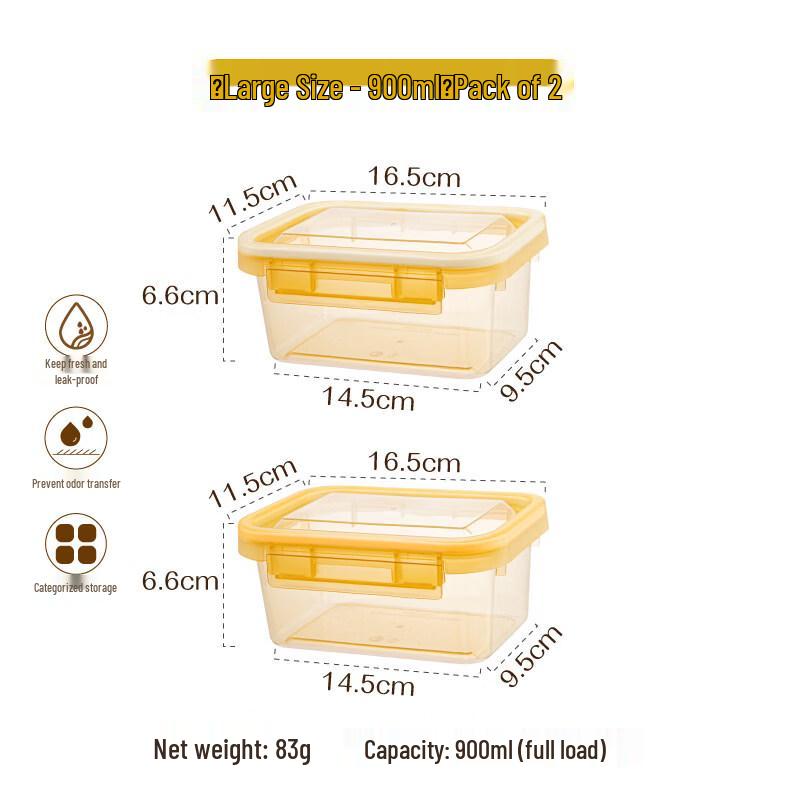 ZISIZ Resin Refrigerator Storage & Fresh-Keeping Box
