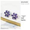 Gesen Petal-Shaped Jewelry Set: Luxury Ring, Earrings & Pendant for Women in Forest Style