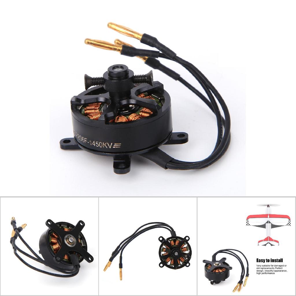 2206 Metal Black 1450KV 20A Adapter ESC RC Brushless Motor for Radiolink  60 Fixed Wing Replacement