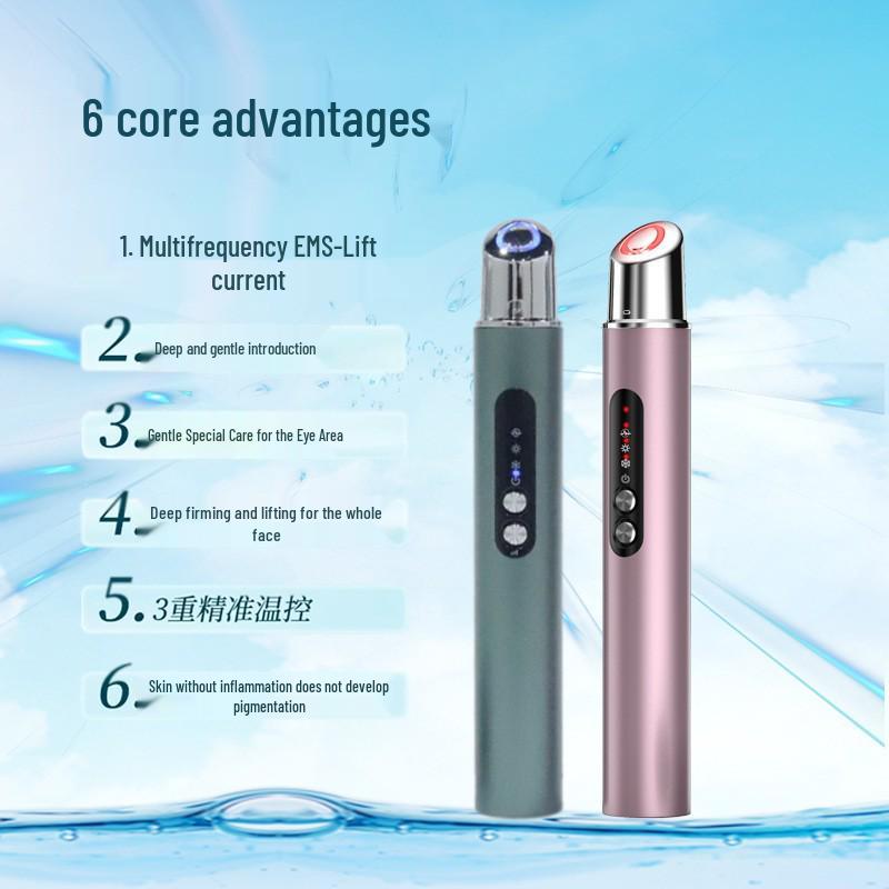 Hot & Cold EMS Eye Massager with Microcurrent & Light Therapy for Lifting & Firming