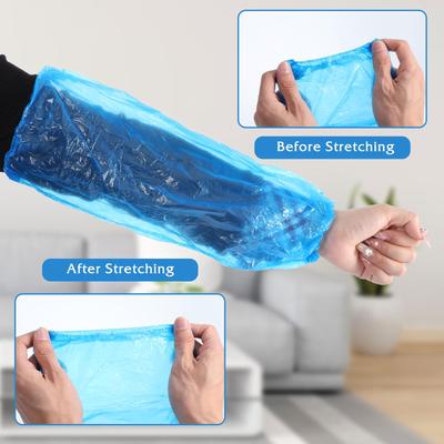 100/200 Stück Wasserdichte Einweg-Armschoner Abdeckungen PE Übersleeves Mit Reparatur Reinigung Tätowierung Blau Transparent Haushalt