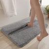 Verdickende Badezimmer-Kaschmirmatte, rutschfeste Teppiche im Waschbecken, Badewannenboden, Duschraum-Fußmatte, Memory Foam 3D-Pad