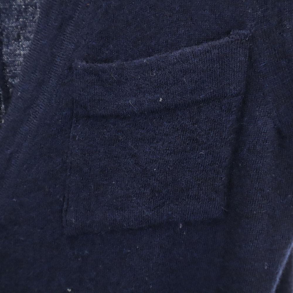 Sacai Made In Japan Long Sleeve V Neck Knit Cardigan 2 Navy Women Used