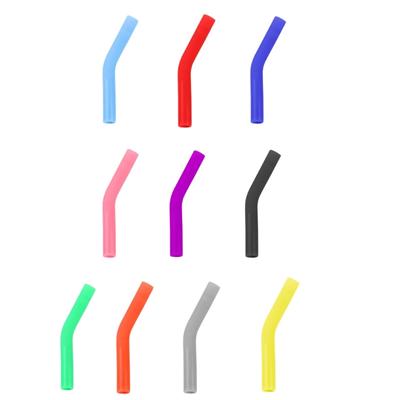 10 Pcs Food Grade Rubber Metal Straws Tips Covers Silicone Straw Nozzles
