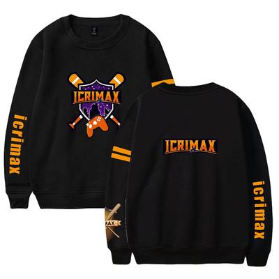 Men's Icrimax Print Hoodies Round Neck Hooded Sweatshirts Man Pullover Male Top Streetwear Outdoor Tracksuit