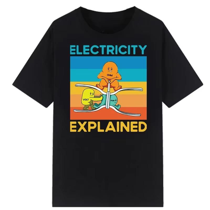2026 New Ohms Law Ohm Electronic T Shirt Novelty Electrical Engineer Graphic Tee Women Men Classic Shirt Streetwear Ropa Tops S