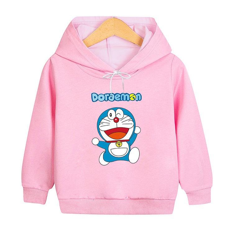 

2025 New Cute Doraemon Cartoon 3D Printed Hooded Sweatshirt for Autumn and Winter, Loose and Comfortable Daily Casual Jacket M