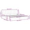 VidaXL Bed Frames with Headboard, Upholstered Bed, Slatted Bed Base, Double Bed, Adult Bedroom Bed 3207871