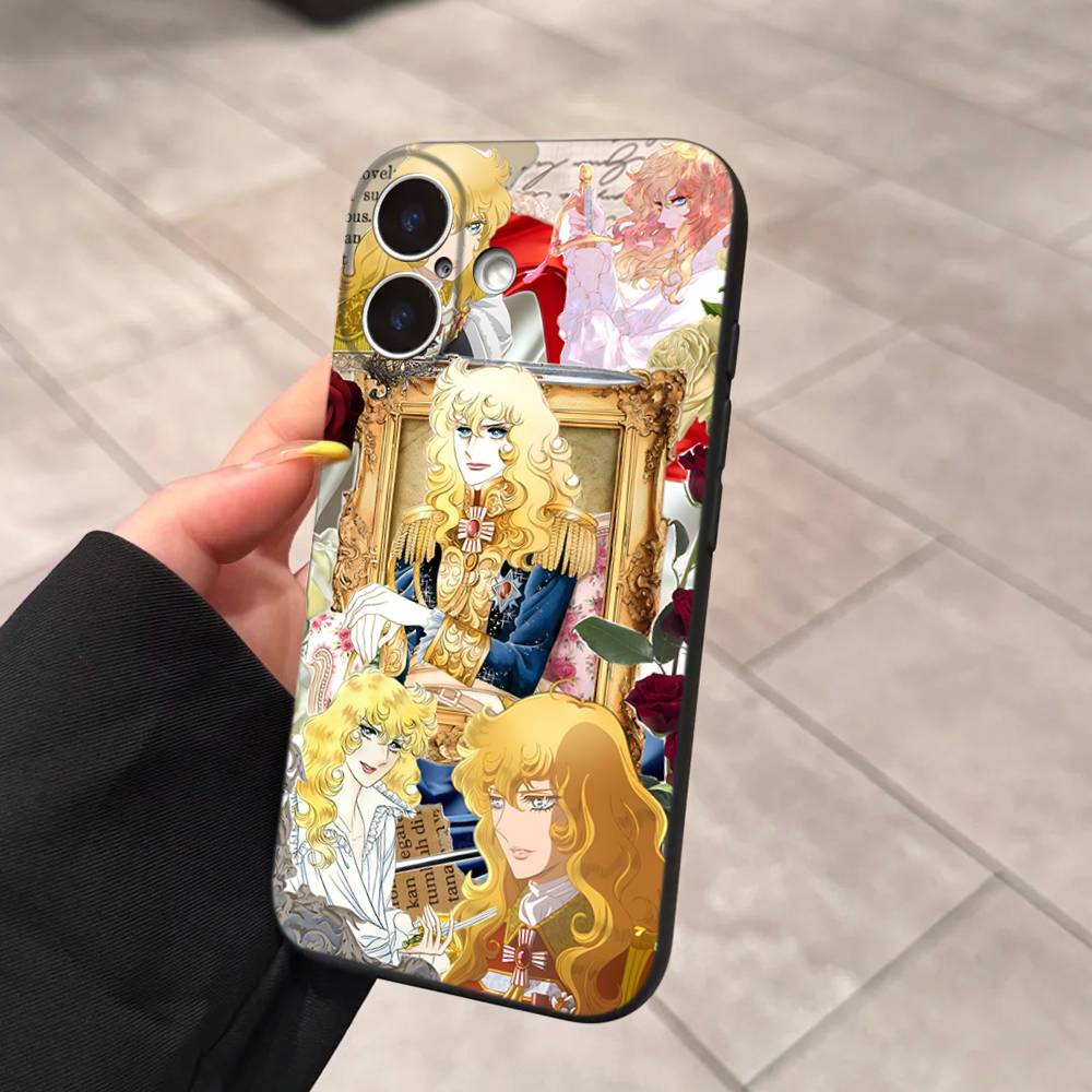 Rose Of V-Versailles Lady Oscar Soft Back Phone Cover Case For IPhone 17 16 Pro Max 15 12 11 16e 13 Mini 14 15 Plus