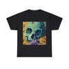 Unisex Adult Skull Art T Shirt Dark Fantasy Graphic Tee Death Metal Halloween