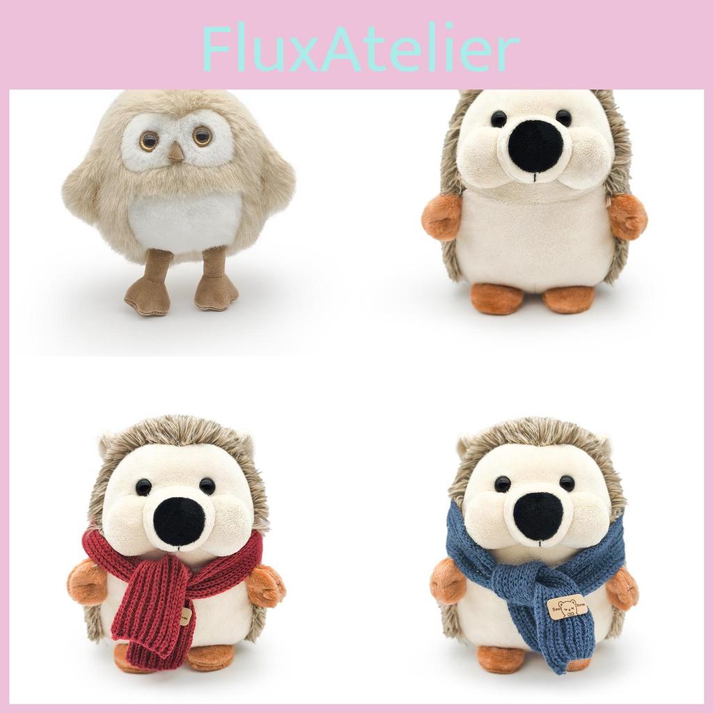 Plush Scarf Hedgehog Toy Animals Stuffed Doll Owl Girls Kids Gifts Birthday