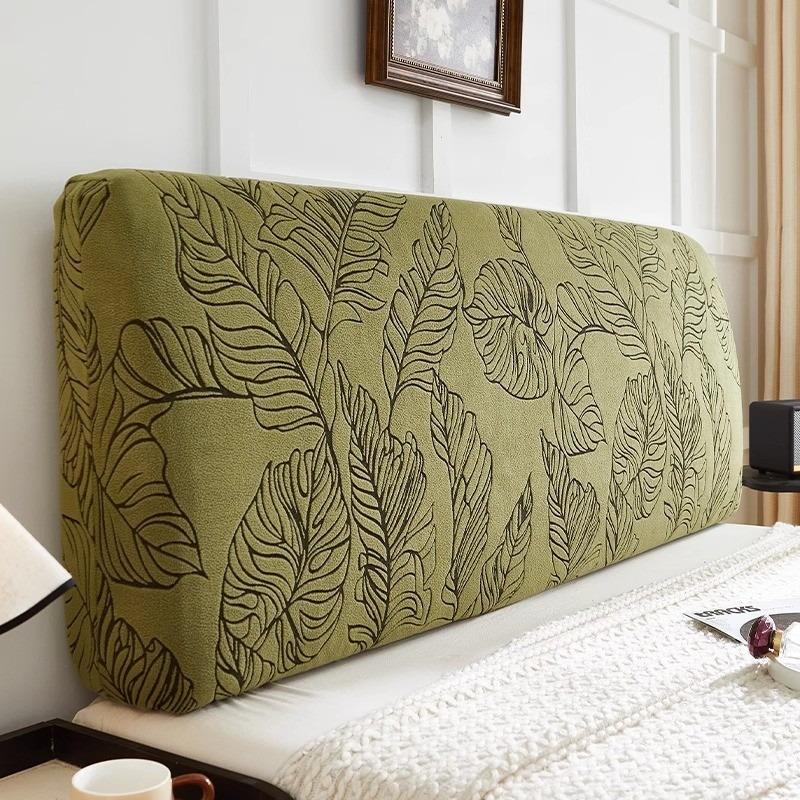 Comfort All-inclusive Bed Backrest Cover Jacquard Bed Headboard Cover Elastic Retro Style Bed Head Slipcover In Bedroom Decor