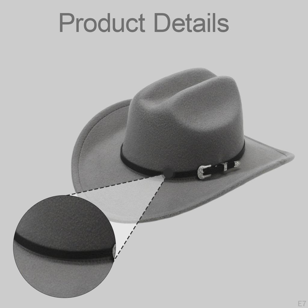 Classic And Trendy Western Cowboy Hat with Adjustable Cord for Shows Carnivals
