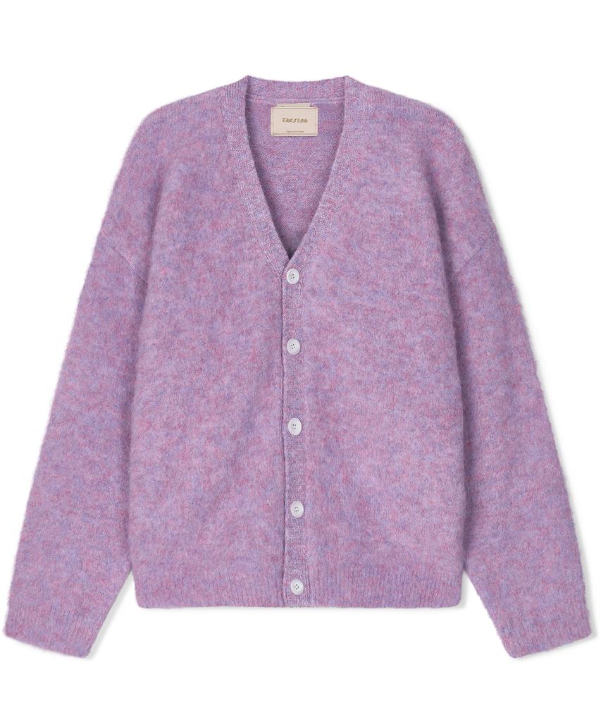 Deopinseu [Deopinseu X Find & Co] Shaggy Dog Cardigan (Soft Orange)