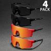 4 Pairs Unisex Glasses Decorative Large Frame Fashion Style