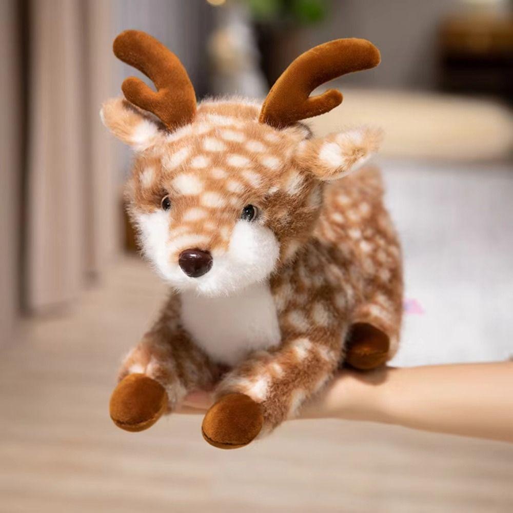 Interactive Christmas Deer Toy PP Cotton Stuffed Animal Dolls Toys  Home Decor