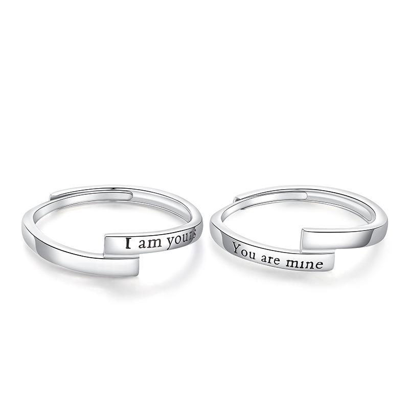 

Парные кольца Мужские и женские пары двухсторонних бегущих парных колец Простое летнее кольцо