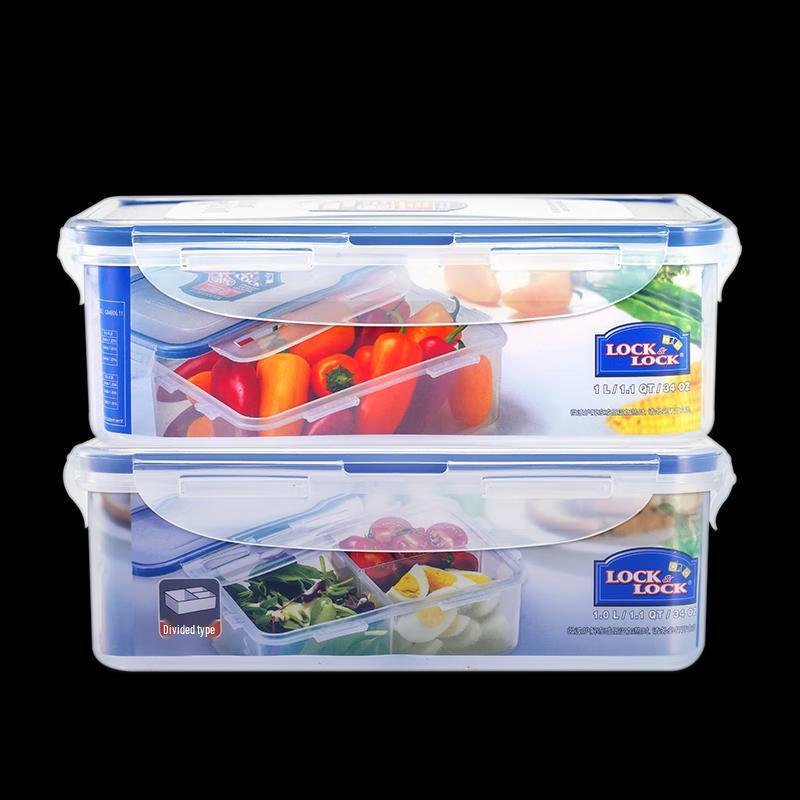 Lock & Lock Plastic Divided Food Storage Set