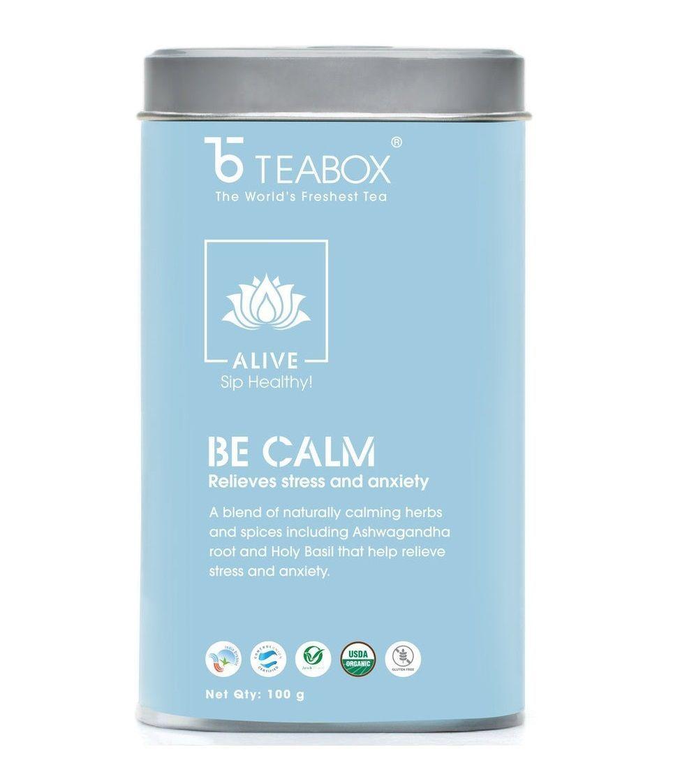 

Травяной чай для снятия стресса и тревоги (100 г), Stress Reliever Herbal Tea, Teabox