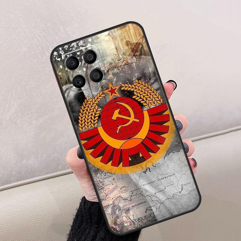 USSR Flag Soviet Union For Honor Magic 7 6 5 8 Pro Case For Honor 200 Lite 400 70 50 X8c X8b X9a X9b X9c X9d Win RT