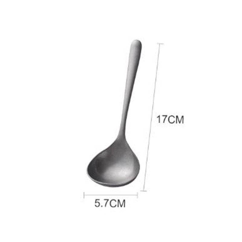 

Japanese-Style Large Spoon Snowflake Retro Silver 304 Stainless Steel Spoon Soup Drinking Spoon Home Ladle Porridge Spoon Spoon Soup Ladle (Single)