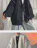 2023 Unisex Loose-Fit Retro Japanese V-Neck Sweater - Autumn/Winter Style