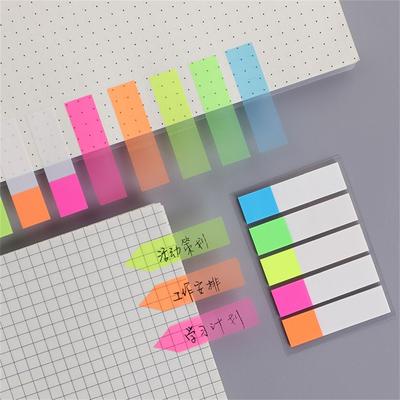 Memo Flags Candy Color Sticky Notes Fluorescent Memo Pad Bookmark Marker Sticker Colored Memo Pad