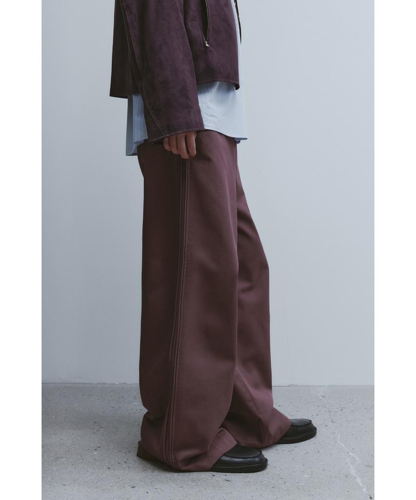 YOUTH Double Trimming Wide Pants - Purple