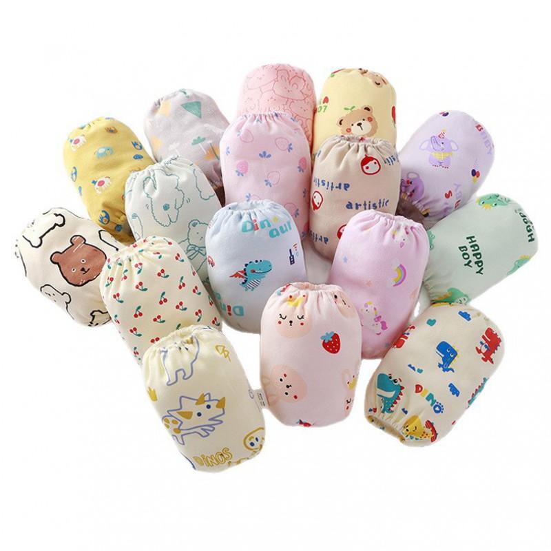 Baby Cotton Sleeve Covers Waterproof Anti-dirty Cartoon Patterns Toddlers Girls Boys