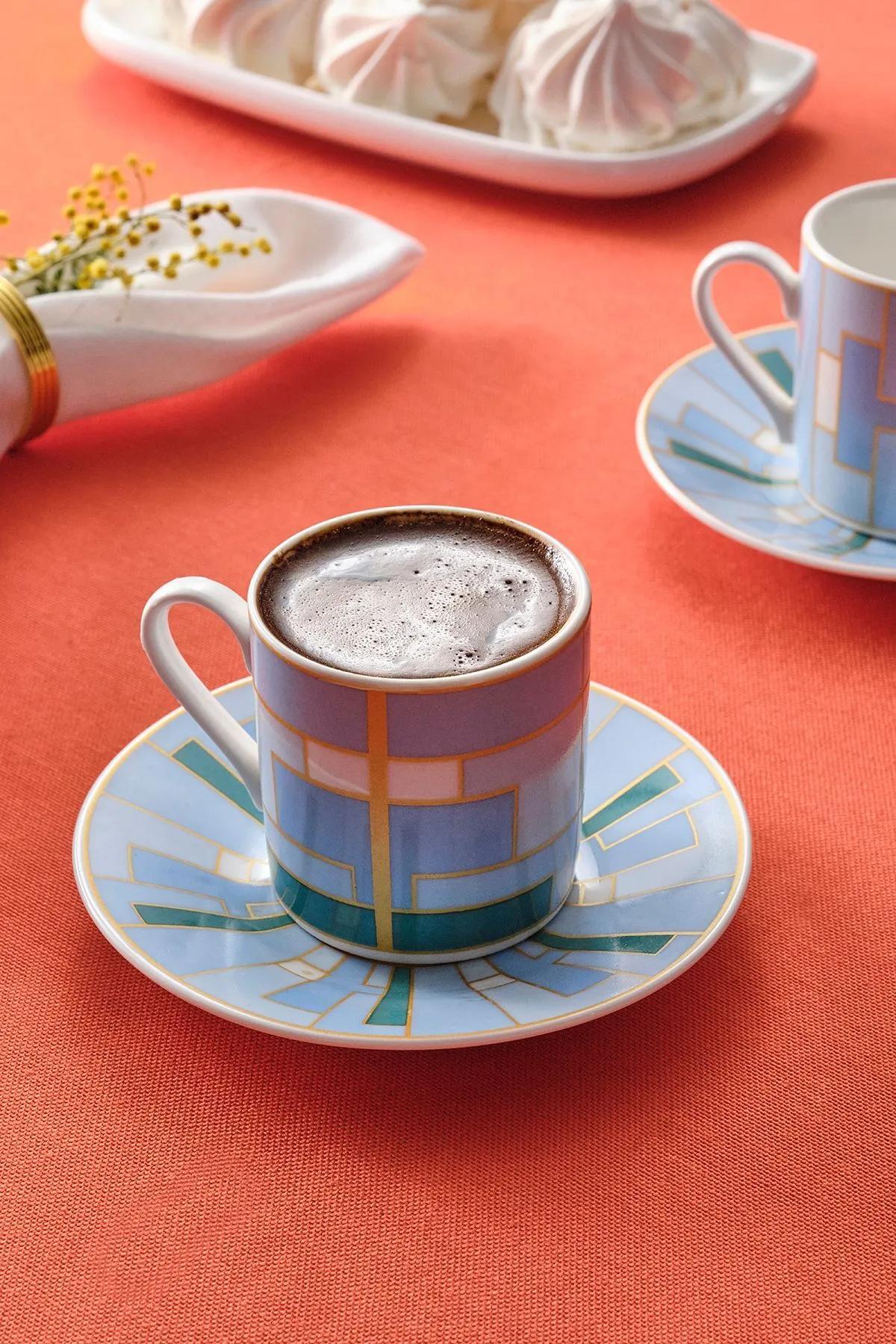 

Karaca Набор кофейных чашек Kiva Blue для 2 персон, 80 мл