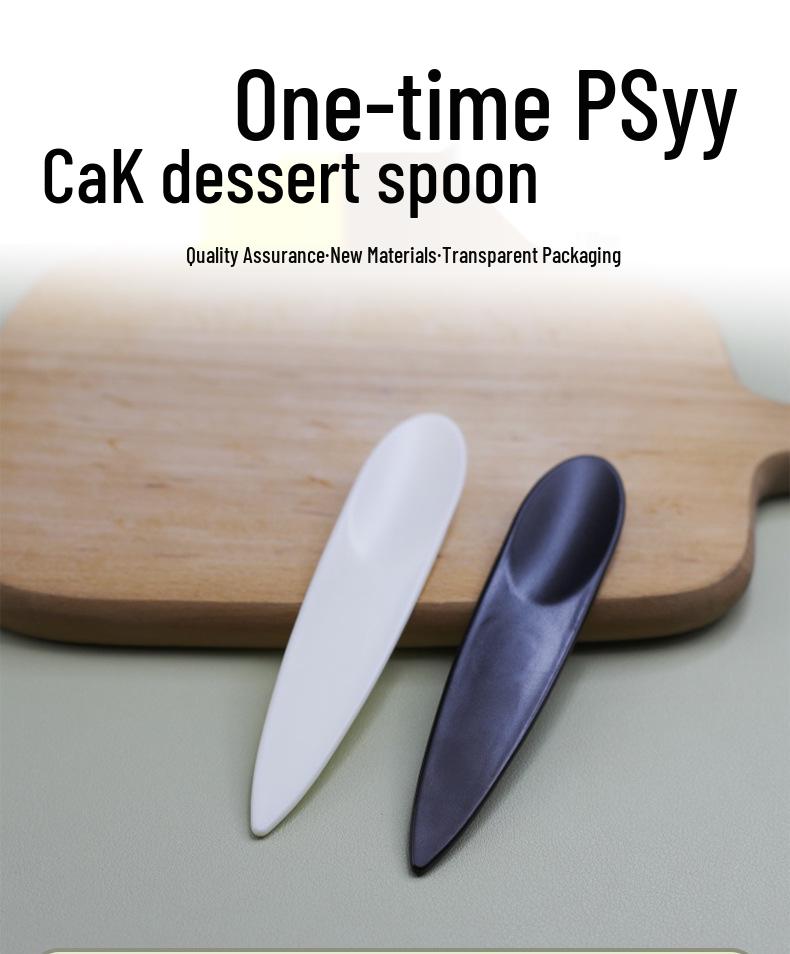 Individually Wrapped Thick Plastic Ice Cream and Dessert Spoons