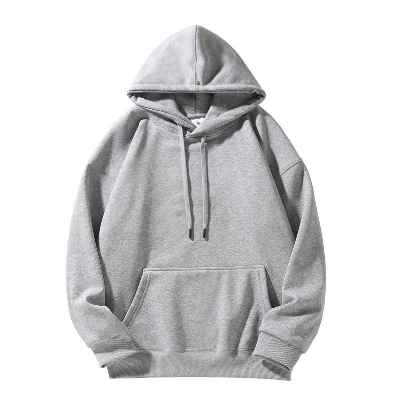 420g Ouli Bluza z obniżonym ramieniem i podwójnym kapturem Męska Casual Luźna Bluza - Jesień/Zima Wszechstronna Bluza