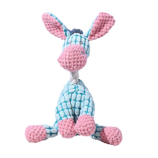 Dogs Plush Toy Stuffed Animal Chew Toy Squeaky Plush Elephant Lion Goat Giraffe Dog Tug Toy for Aggressive Chewers Play And Indoor Puppies Teething