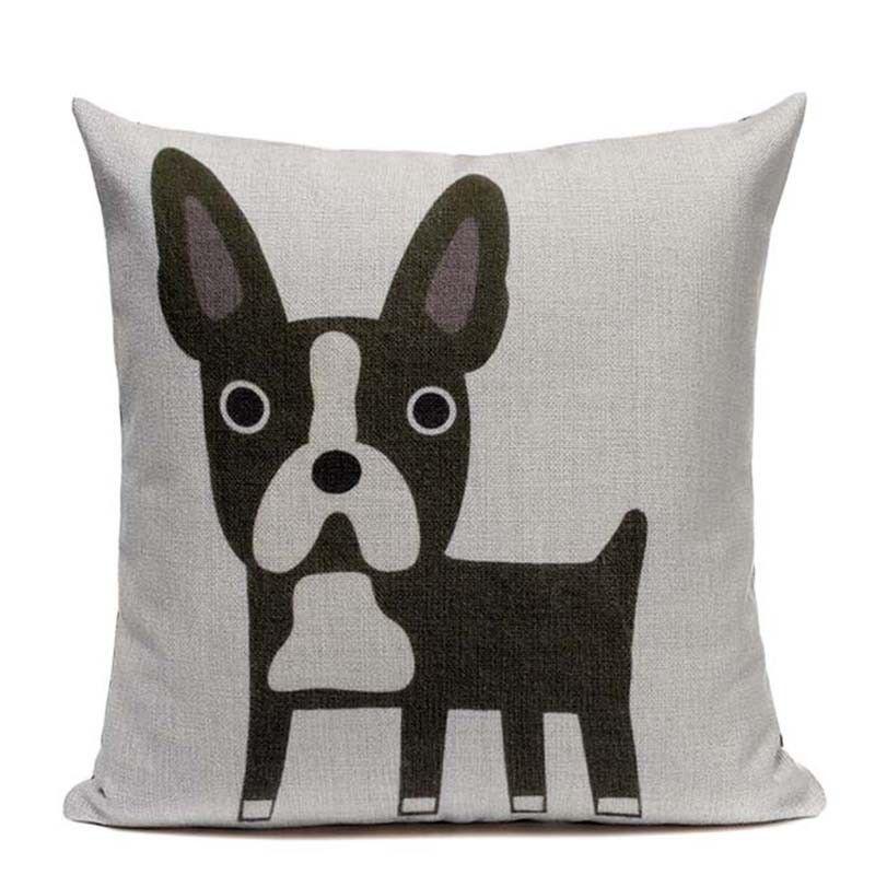 Premium Quality Boston Terrier French Bulldog Cushion Pillow Case For All Rooms