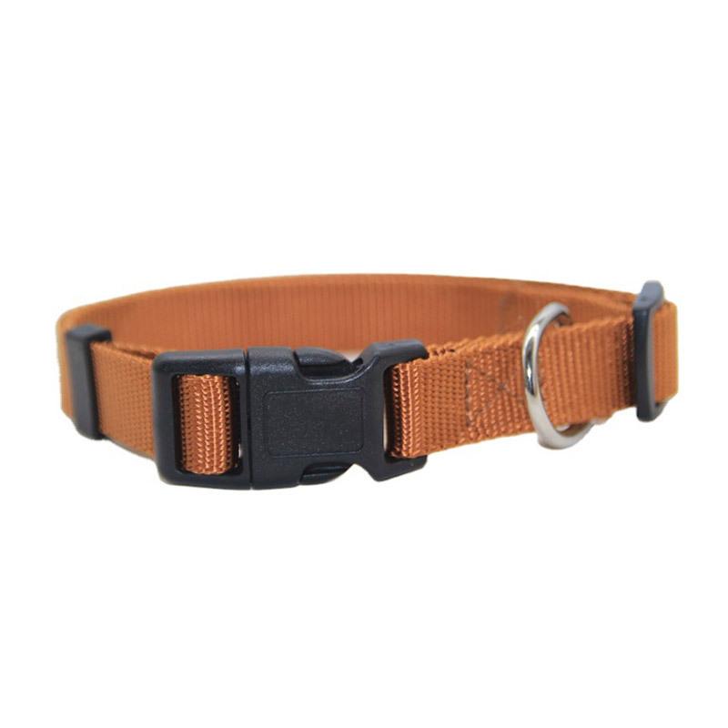 Obroże dla psów z imitowanego nylonu w jednolitym kolorze dla kotów, do spacerów na zewnątrz, zapobiegające zgubieniu, akcesoria dla zwierząt, wielokolorowe, podstawowe szelki dla psów XS-XL