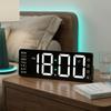 Adjust Brightness Digital Desk Clock 12/24H Format LED Electronic Clock Large Digital Clock  Office