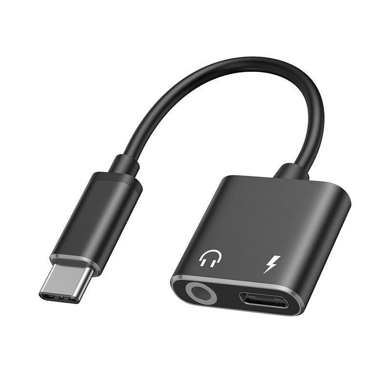 

15 Series USB-C Audio Adapter: Dual USB-C Ports for Charging and 3.5mm Jack for Music