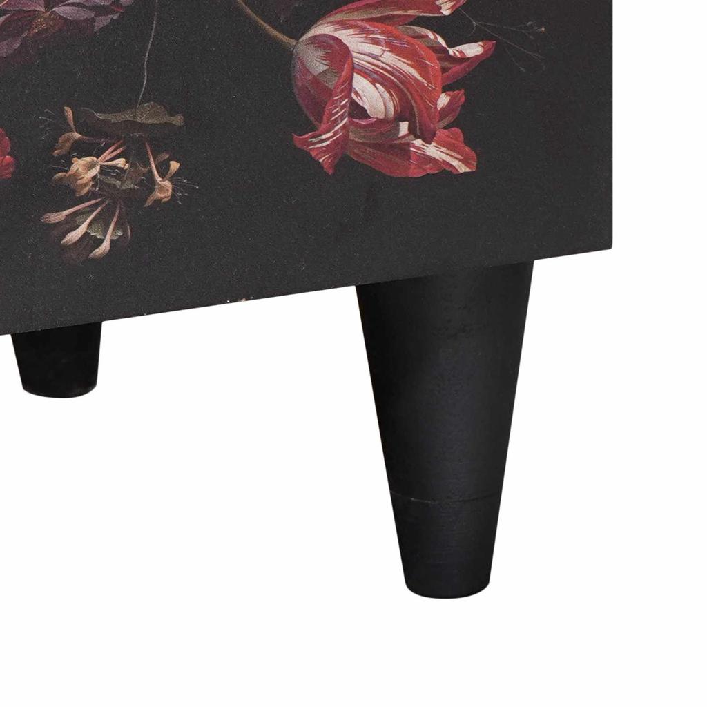 Nightstand Multicolored 50 X 33 X 60 Cm Solid Mango Wood
